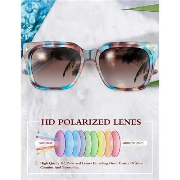 Polarized Trendy Sunglasses for Women: UV Protection Womens and Mens ???